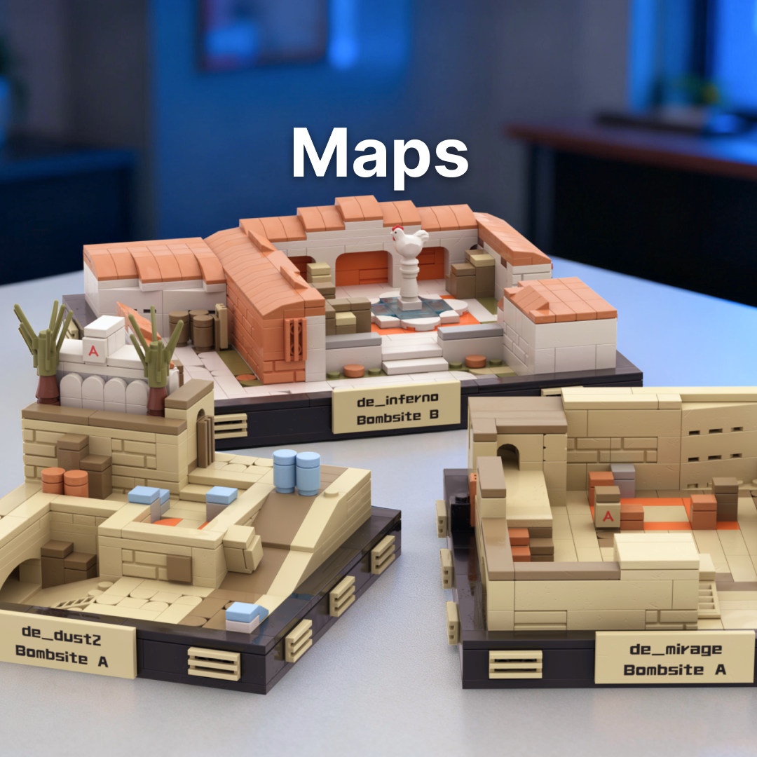 CSGO Map LEGO-Style Block Model for Gamers – CSJOYER
