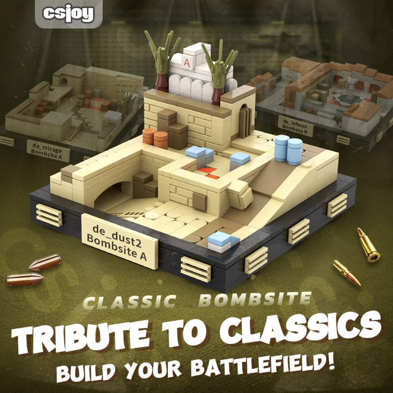 Dust 2 Bombsite A | CSGO Map LEGO-Style Block Model for Gamers ...