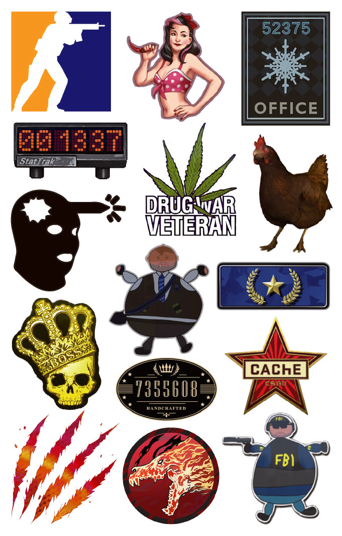 30 PCS Temporary Tattoos Stickers