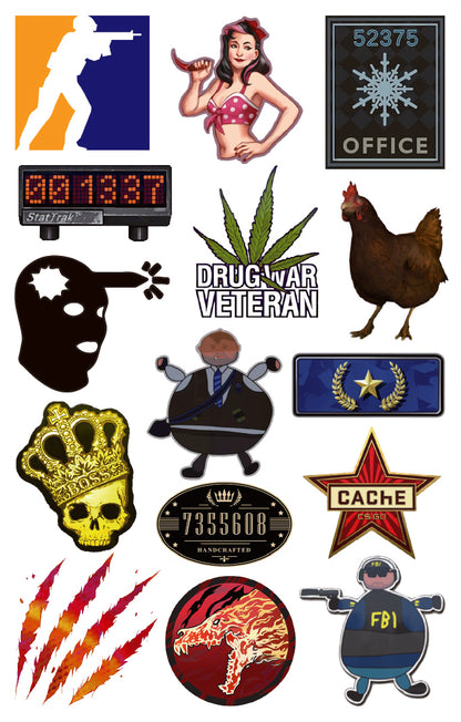 30 PCS Temporary Tattoos Stickers
